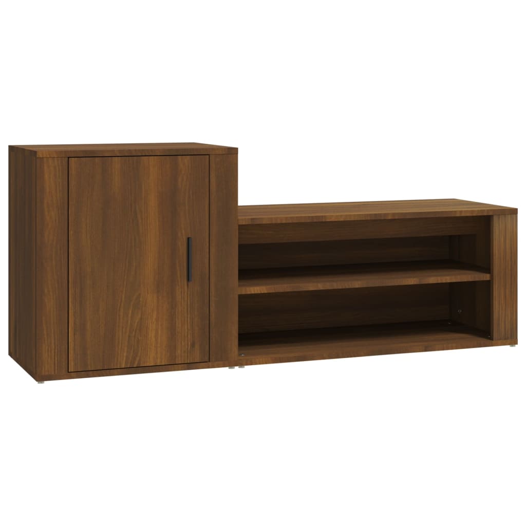 Armoire à chaussures Chêne marron 130x35x54cm Bois d'ingénierie - XIOS