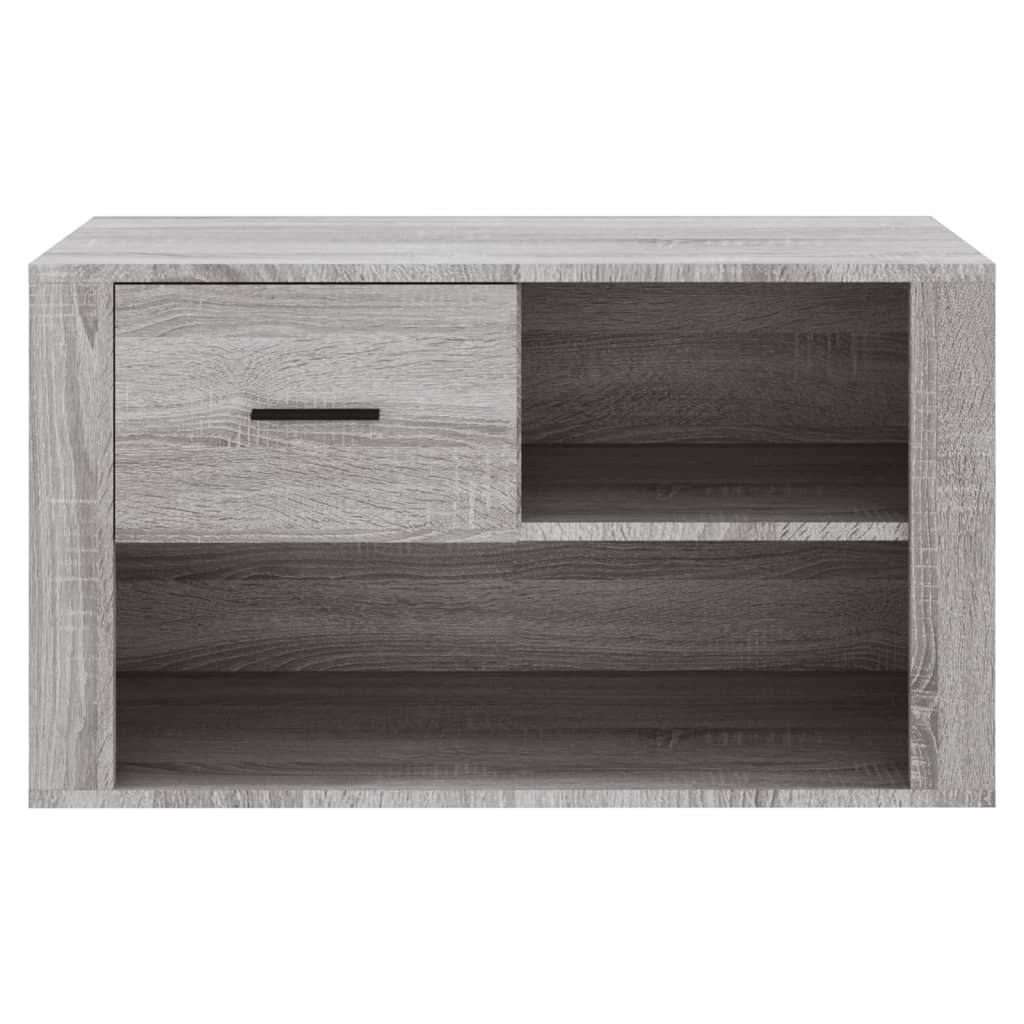 Armoire à chaussures Sonoma gris 80x35x45 cm Bois d'ingénierie - XIOS