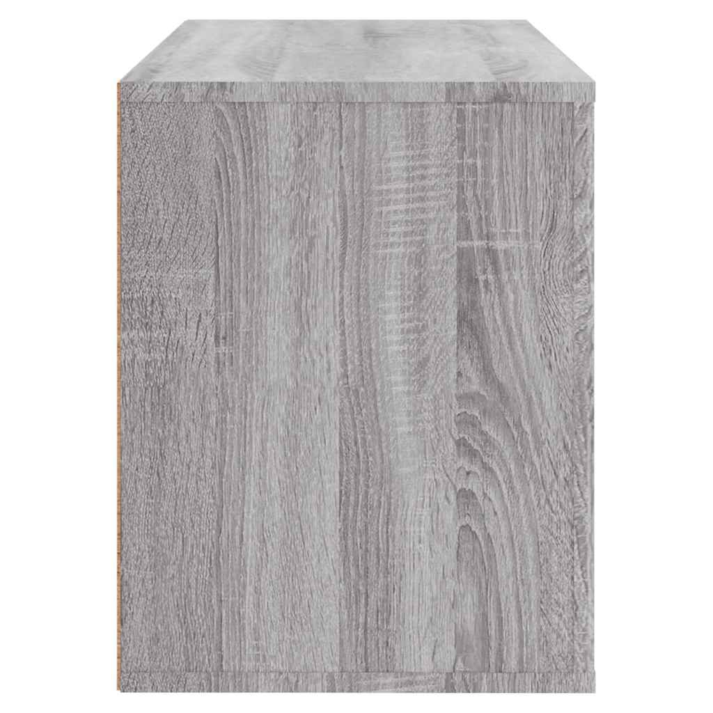 Armoire à chaussures Sonoma gris 80x35x45 cm Bois d'ingénierie - XIOS