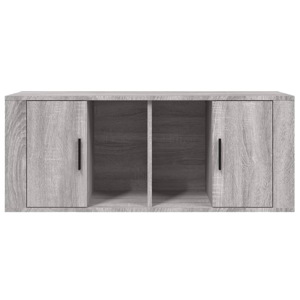 Meuble TV Sonoma gris 100x35x40 cm Bois d'ingénierie - XIOS