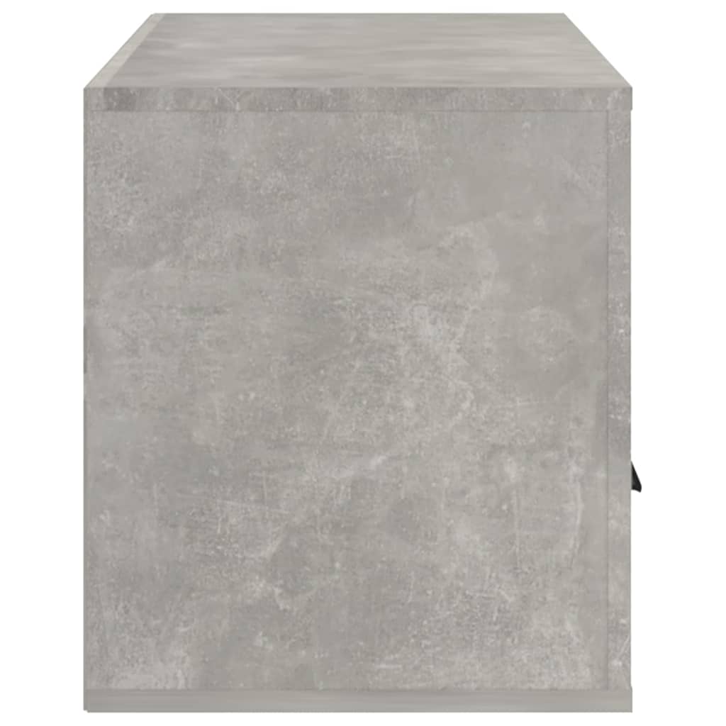 Meuble TV Gris béton 100x35x40 cm Bois d'ingénierie - XIOS