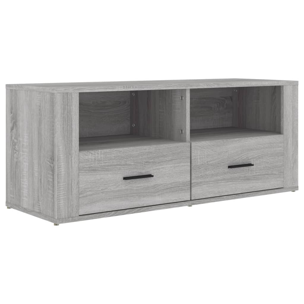 Meuble TV Sonoma gris 100x35x40 cm Bois d'ingénierie - XIOS