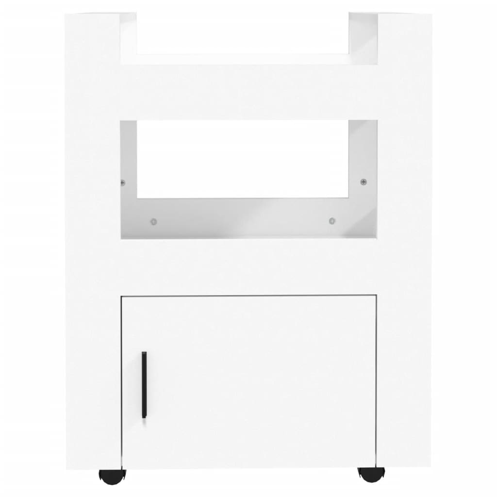 Chariot de cuisine Blanc 60x45x80 cm Bois d'ingénierie - XIOS