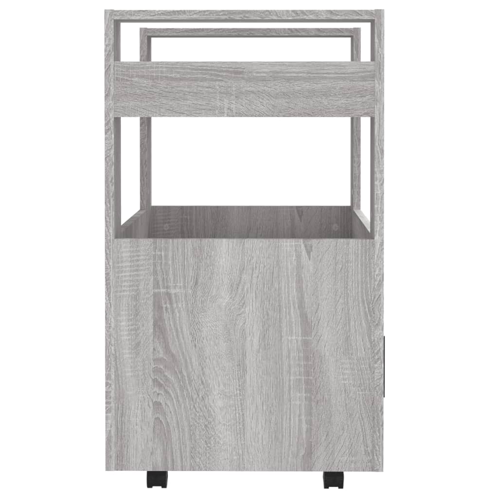 Chariot de cuisine Sonoma gris 60x45x80 cm Bois d'ingénierie - XIOS