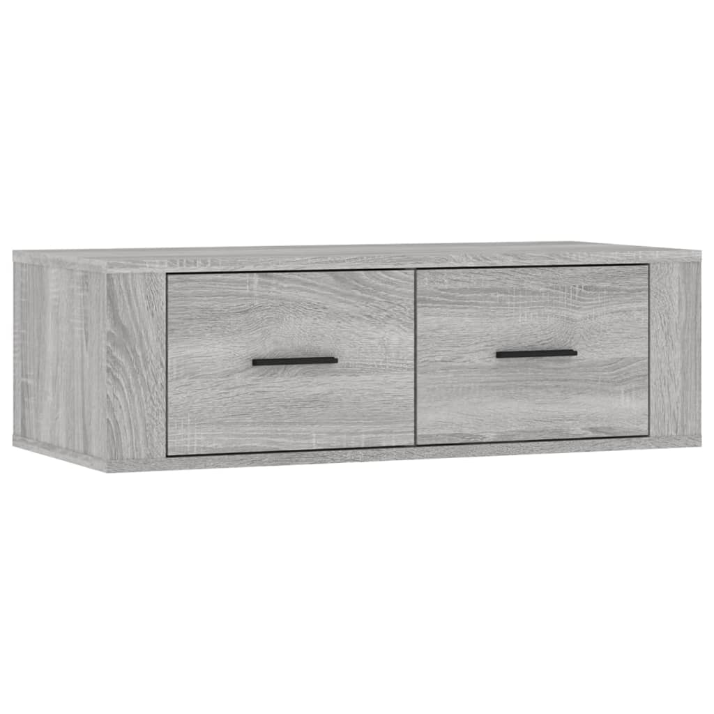 Armoire TV suspendue Sonoma gris 80x36x25 cm Bois d'ingénierie - XIOS