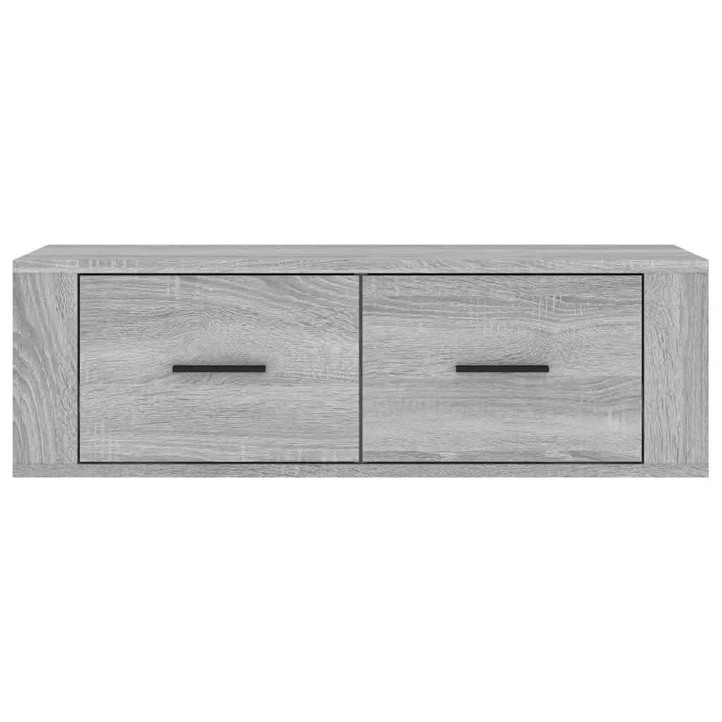 Armoire TV suspendue Sonoma gris 80x36x25 cm Bois d'ingénierie - XIOS