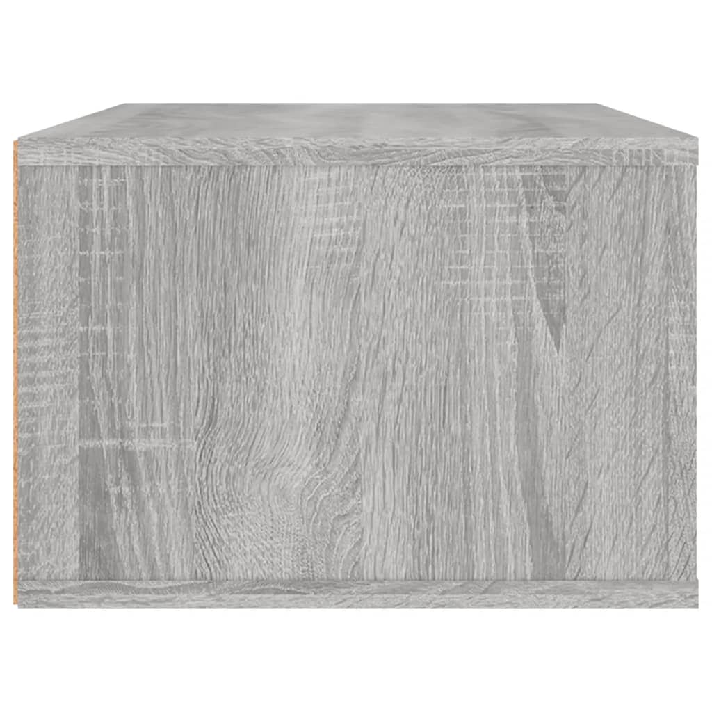 Armoire TV suspendue Sonoma gris 80x36x25 cm Bois d'ingénierie - XIOS