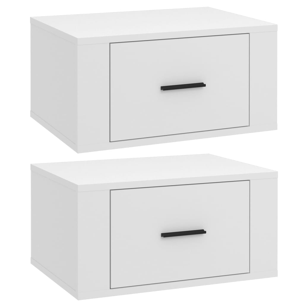 Tables de chevet murales 2 pcs Blanc 50x36x25 cm - XIOS