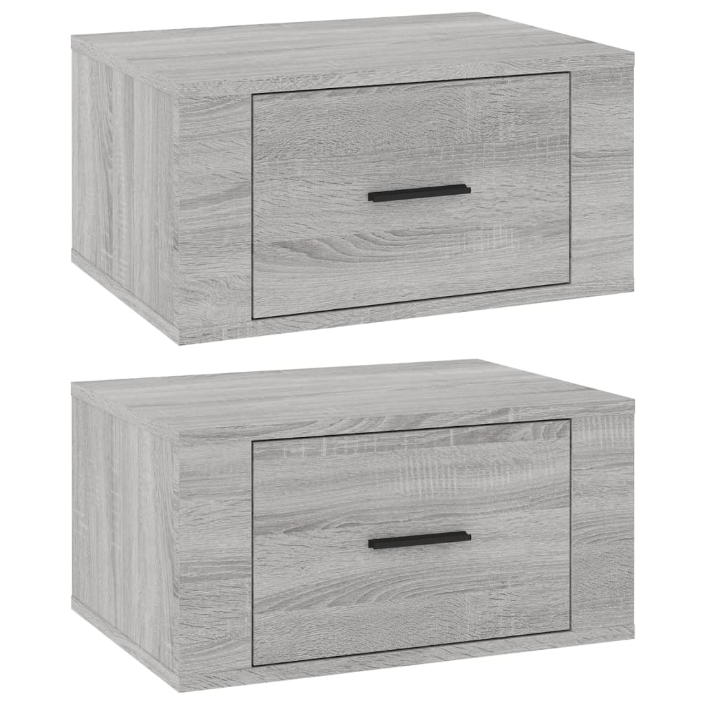 Tables de chevet murales 2 pcs Sonoma gris 50x36x25 cm - XIOS