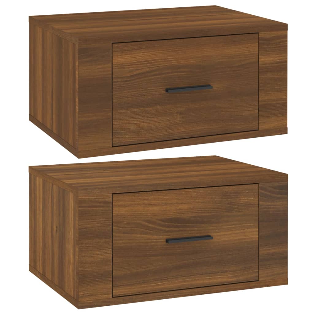 Tables de chevet murales 2 pcs Chêne marron 50x36x25 cm - XIOS