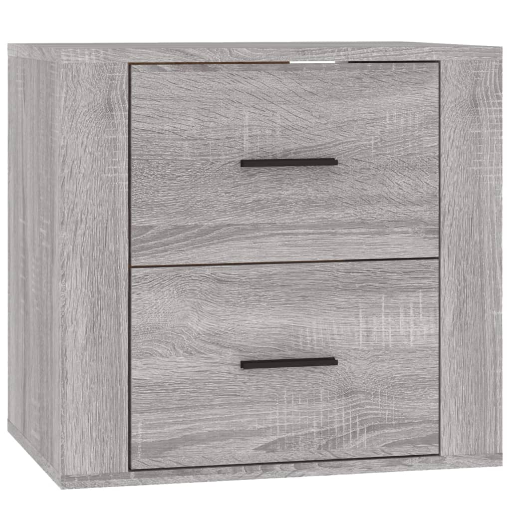 Table de chevet murale Sonoma gris 50x36x47 cm - XIOS