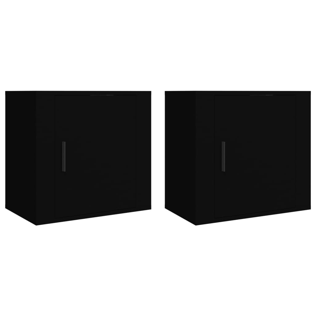 Tables de chevet murales 2 pcs Noir 50x30x47 cm - XIOS