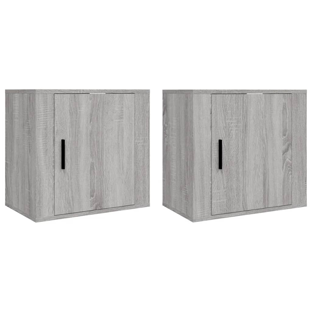 Tables de chevet murales 2 pcs Sonoma gris 50x30x47 cm - XIOS