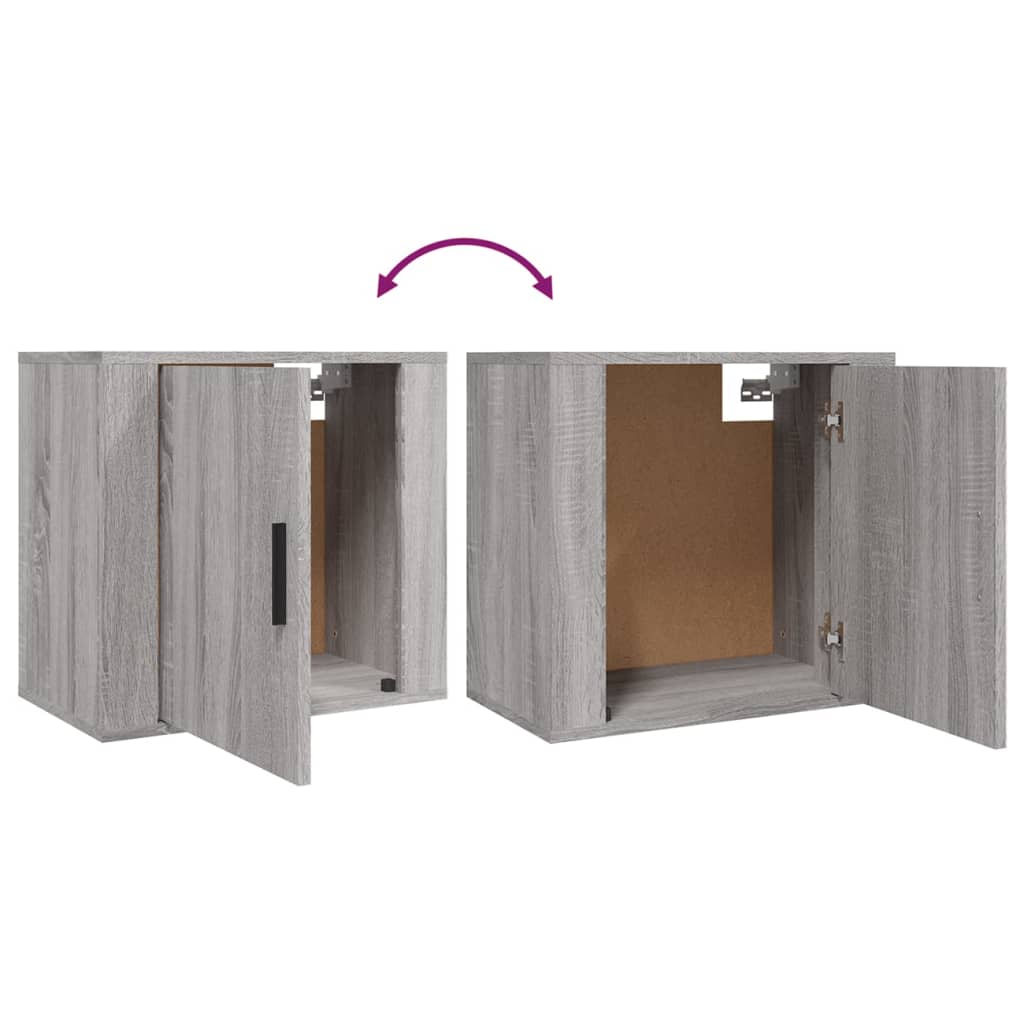 Tables de chevet murales 2 pcs Sonoma gris 50x30x47 cm - XIOS