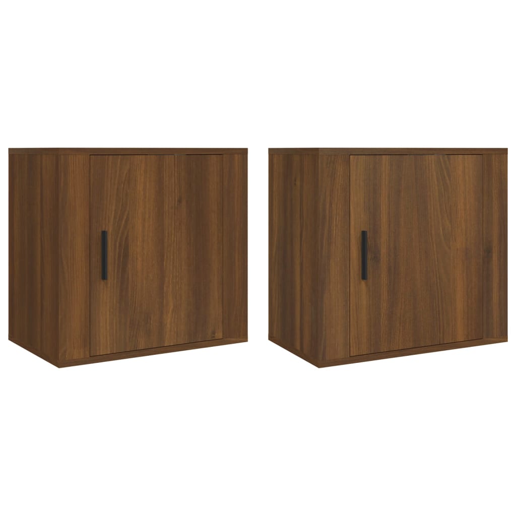 Tables de chevet murales 2 pcs Chêne marron 50x30x47 cm - XIOS