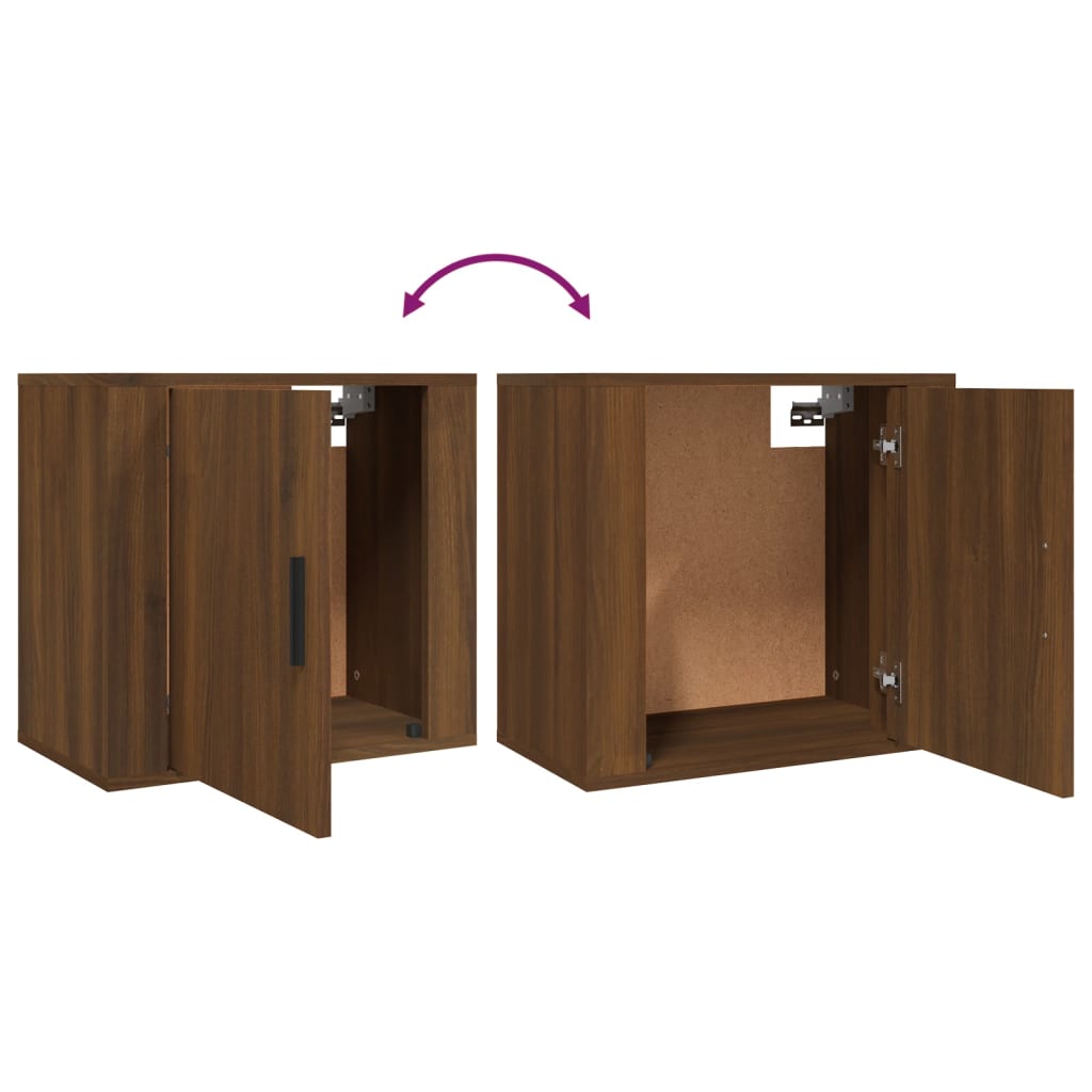Tables de chevet murales 2 pcs Chêne marron 50x30x47 cm - XIOS