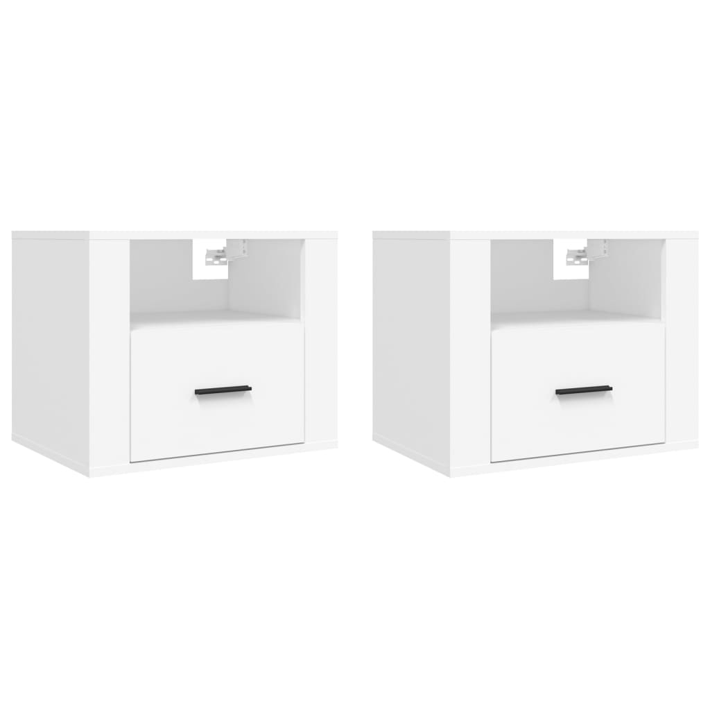 Tables de chevet murales 2 pcs Blanc 50x36x40 cm - XIOS