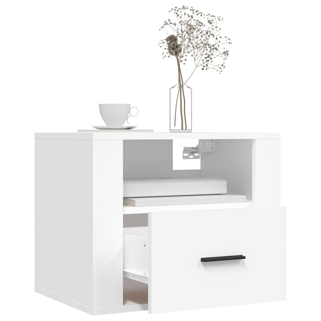 Tables de chevet murales 2 pcs Blanc 50x36x40 cm - XIOS