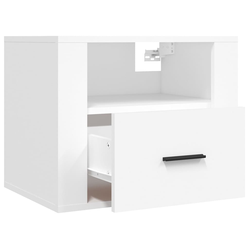 Tables de chevet murales 2 pcs Blanc 50x36x40 cm - XIOS