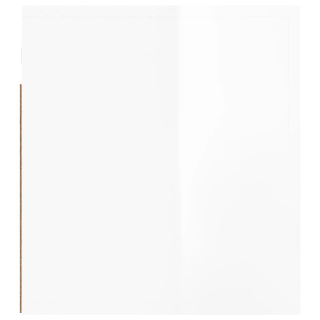 Tables de chevet murales 2 pcs Blanc brillant 50x36x40 cm - XIOS