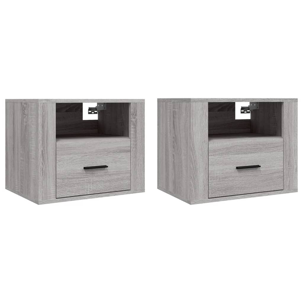 Tables de chevet murales 2 pcs Sonoma gris 50x36x40 cm - XIOS