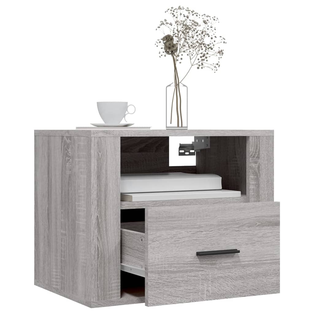 Tables de chevet murales 2 pcs Sonoma gris 50x36x40 cm - XIOS