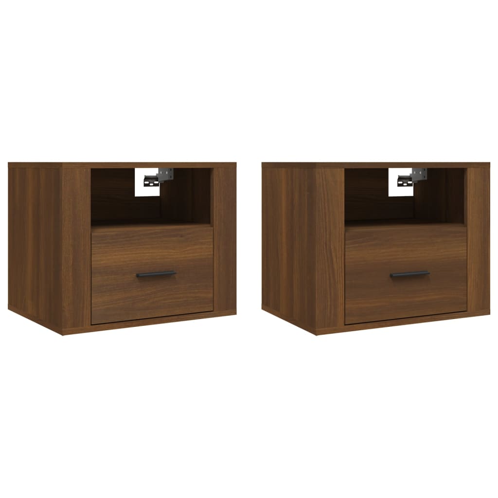 Tables de chevet murales 2 pcs Chêne marron 50x36x40 cm - XIOS