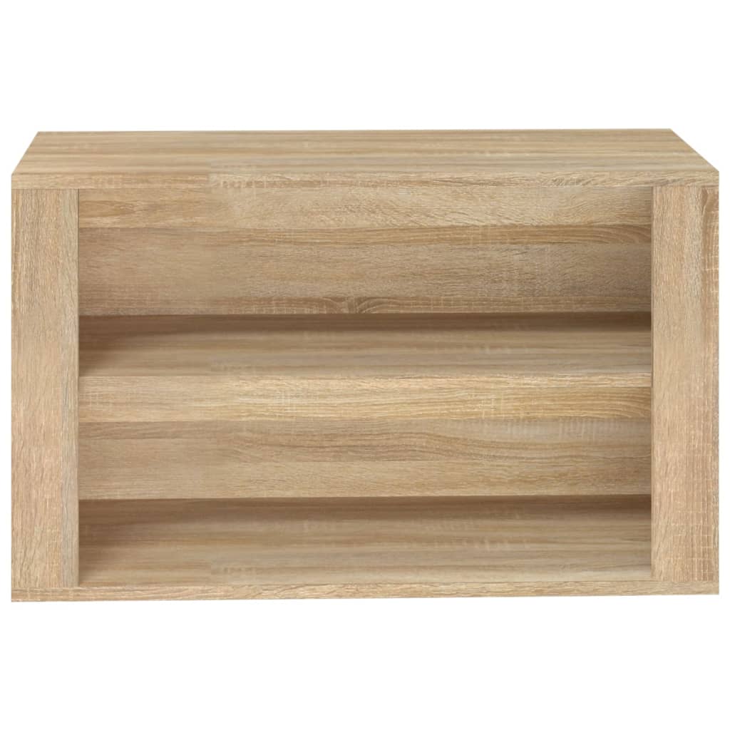 Étagère à chaussures Chêne sonoma 75x35x45 cm Bois d'ingénierie - XIOS