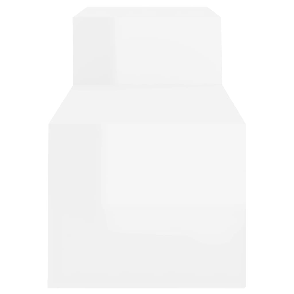 Armoire à chaussure Blanc brillant 150x35x45 cm Bois ingénierie - XIOS