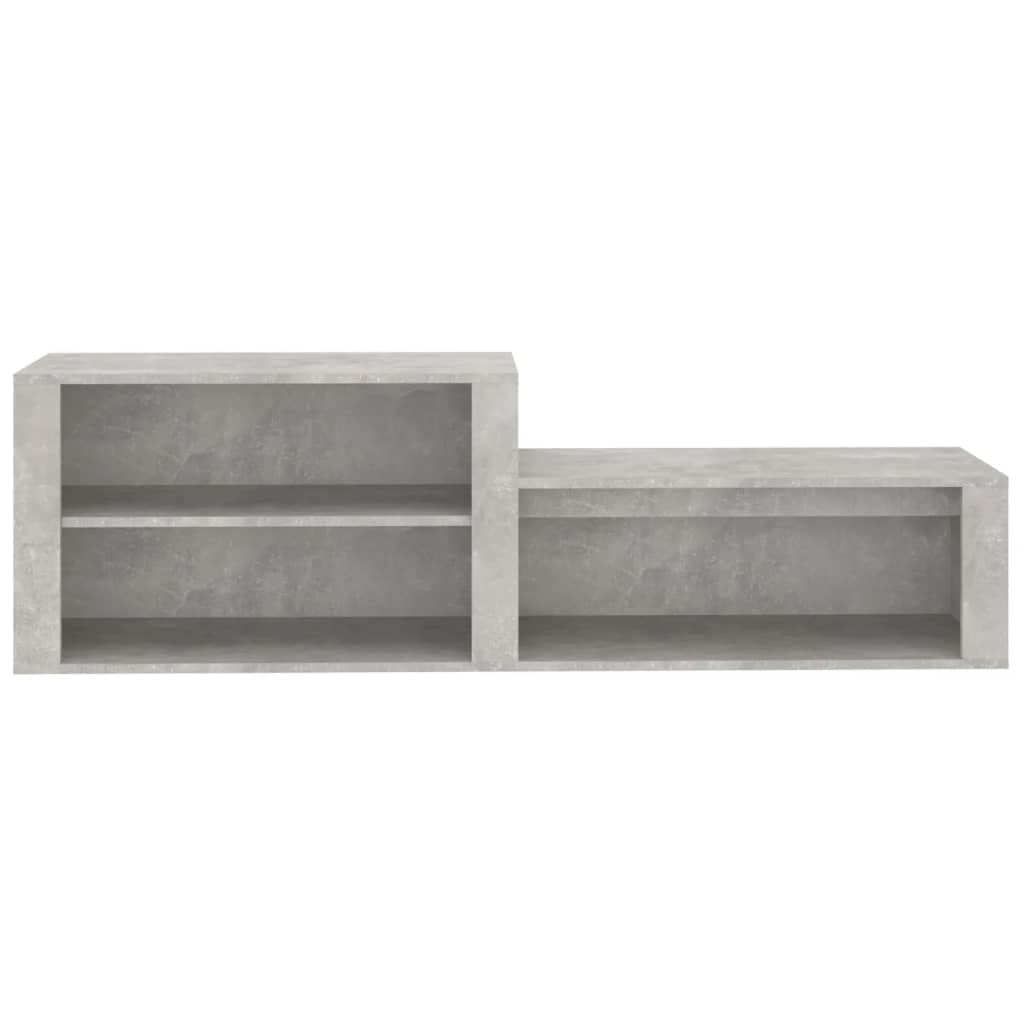 Armoire à chaussures Gris béton 150x35x45 cm Bois d'ingénierie - XIOS