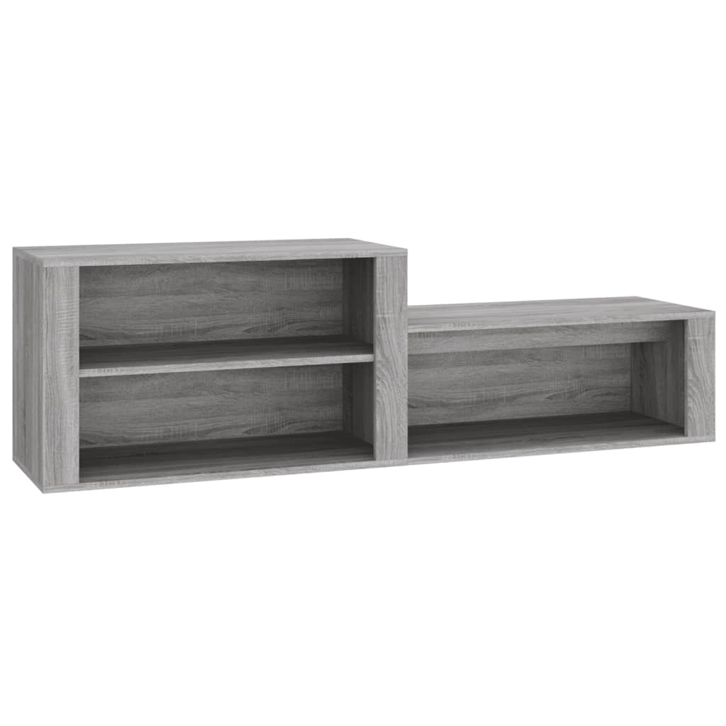 Armoire à chaussures Sonoma gris 150x35x45 cm Bois d'ingénierie - XIOS