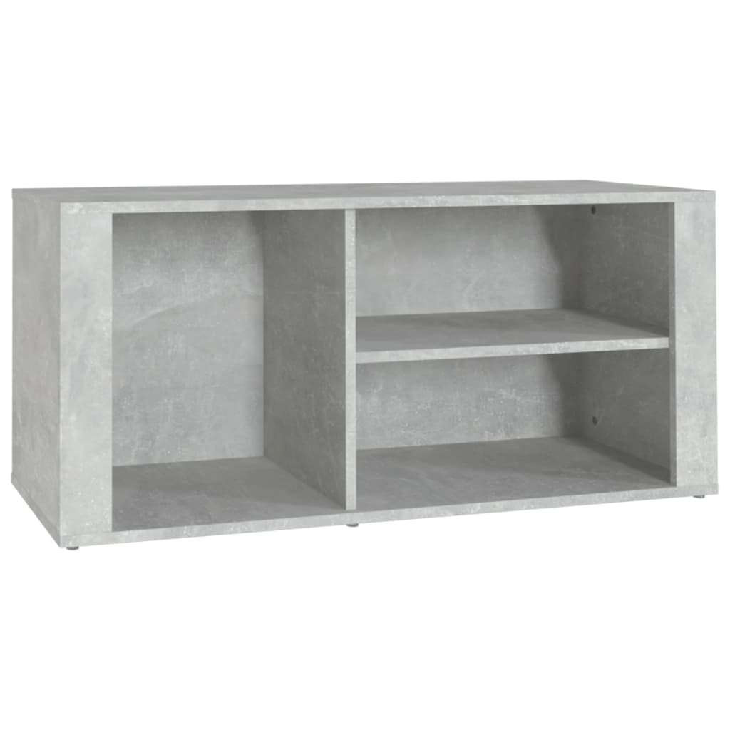 Armoire à chaussures Gris béton 100x35x45 cm Bois d'ingénierie - XIOS