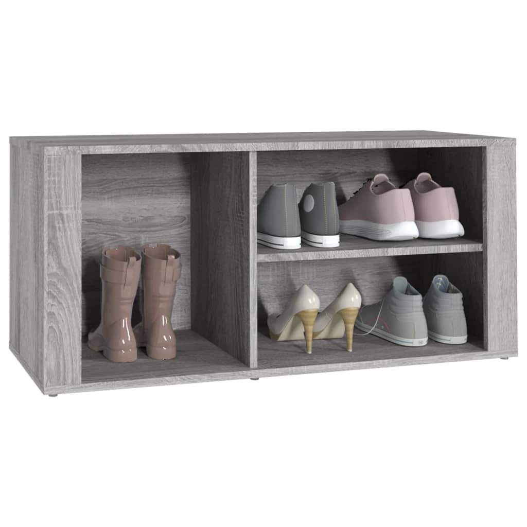 Armoire à chaussures Sonoma gris 100x35x45 cm Bois d'ingénierie - XIOS