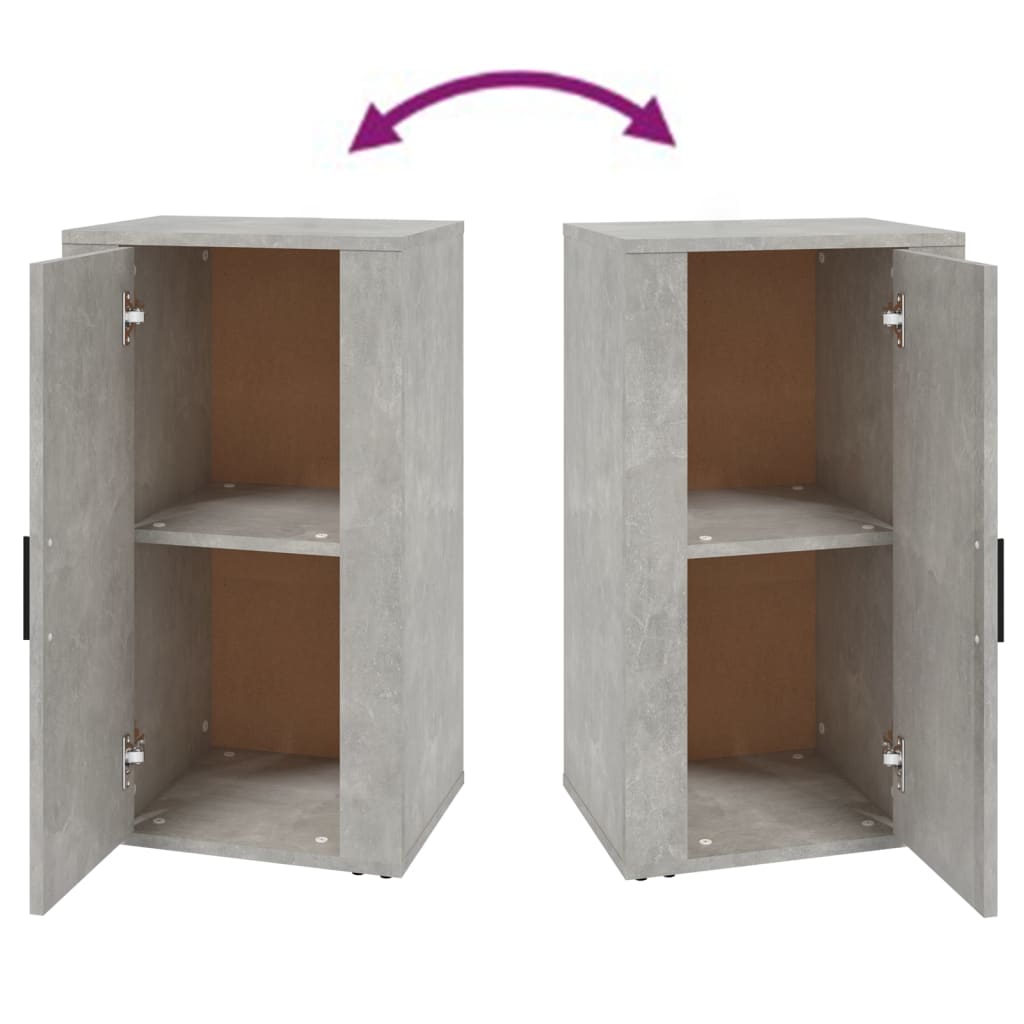 Buffet Gris béton 40x33x70 cm Bois d'ingénierie - XIOS