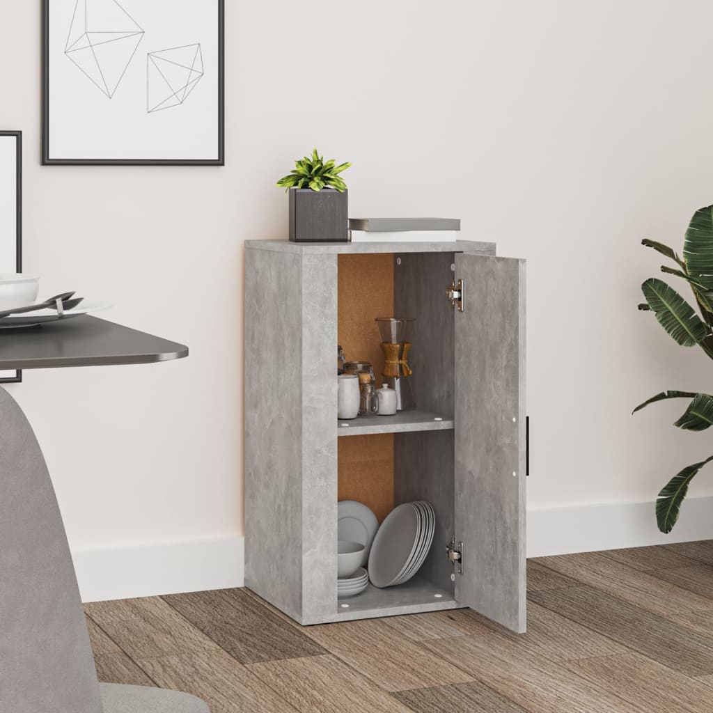 Buffet Gris béton 40x33x70 cm Bois d'ingénierie - XIOS