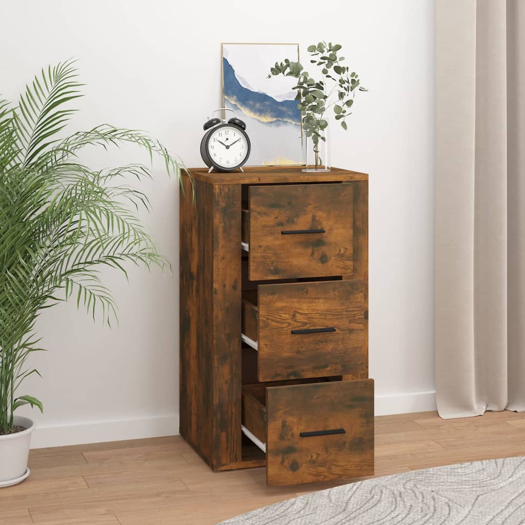 Buffet Chêne fumé 40x33x70 cm Bois d'ingénierie - XIOS