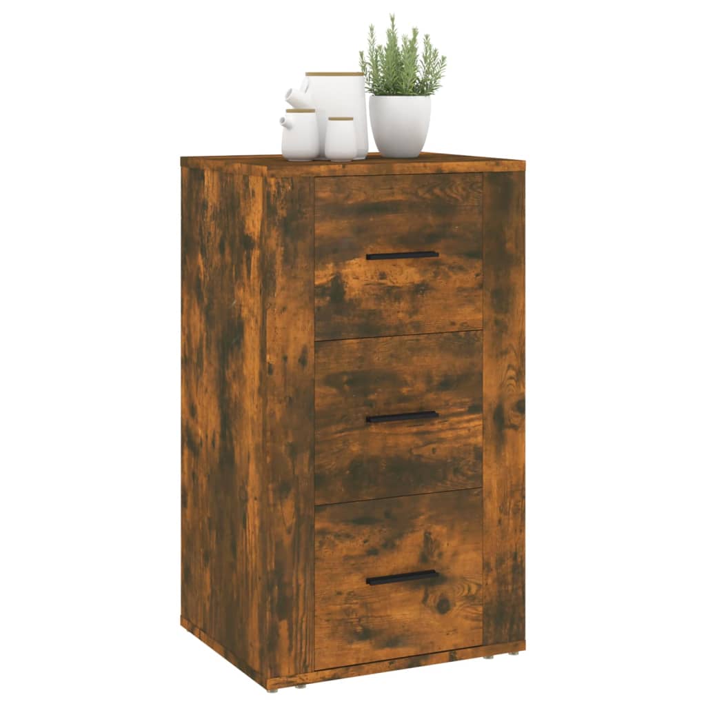 Buffet Chêne fumé 40x33x70 cm Bois d'ingénierie - XIOS