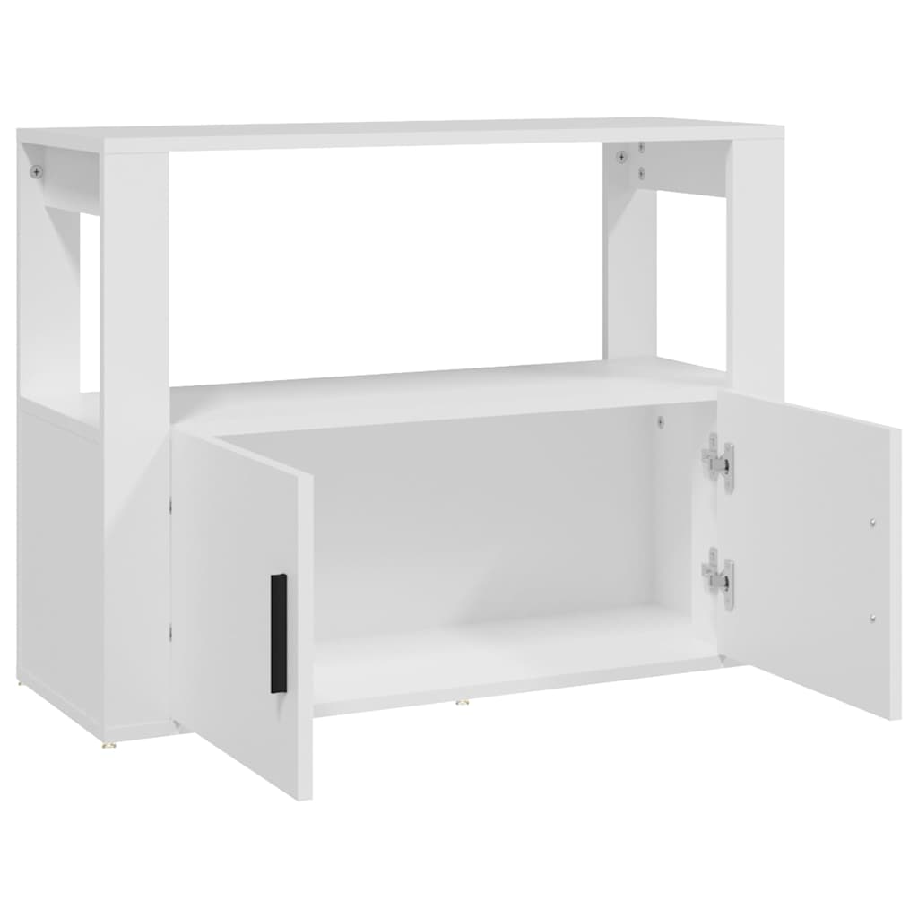 Buffet Blanc 80x30x60 cm Bois d'ingénierie - XIOS