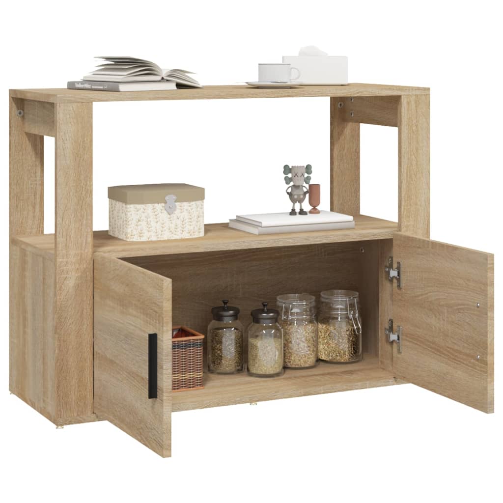 Buffet Chêne sonoma 80x30x60 cm Bois d'ingénierie - XIOS