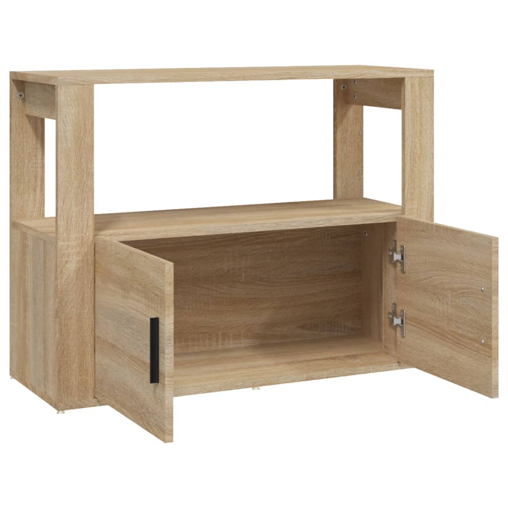 Buffet Chêne sonoma 80x30x60 cm Bois d'ingénierie - XIOS