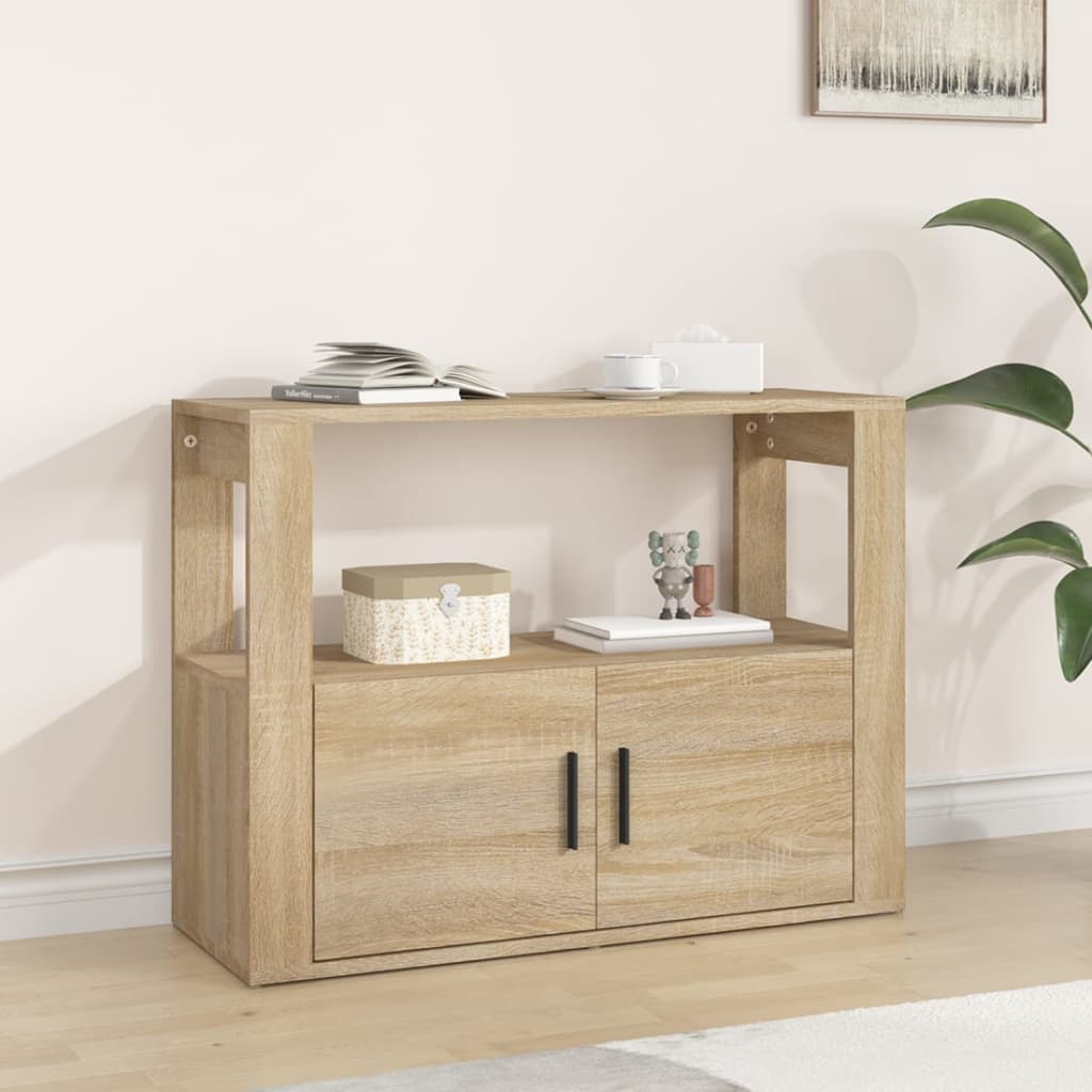 Buffet Chêne sonoma 80x30x60 cm Bois d'ingénierie - XIOS