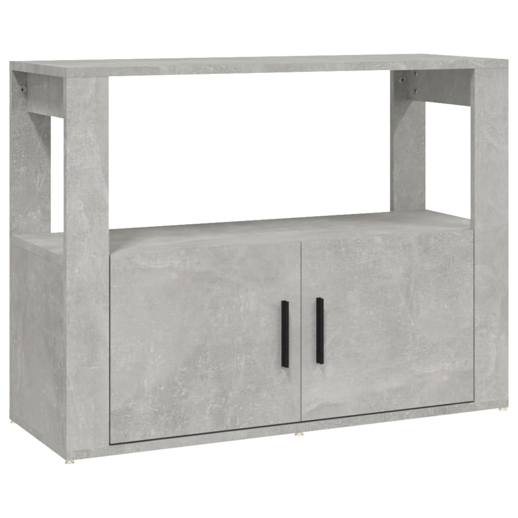 Buffet Gris béton 80x30x60 cm Bois d'ingénierie - XIOS