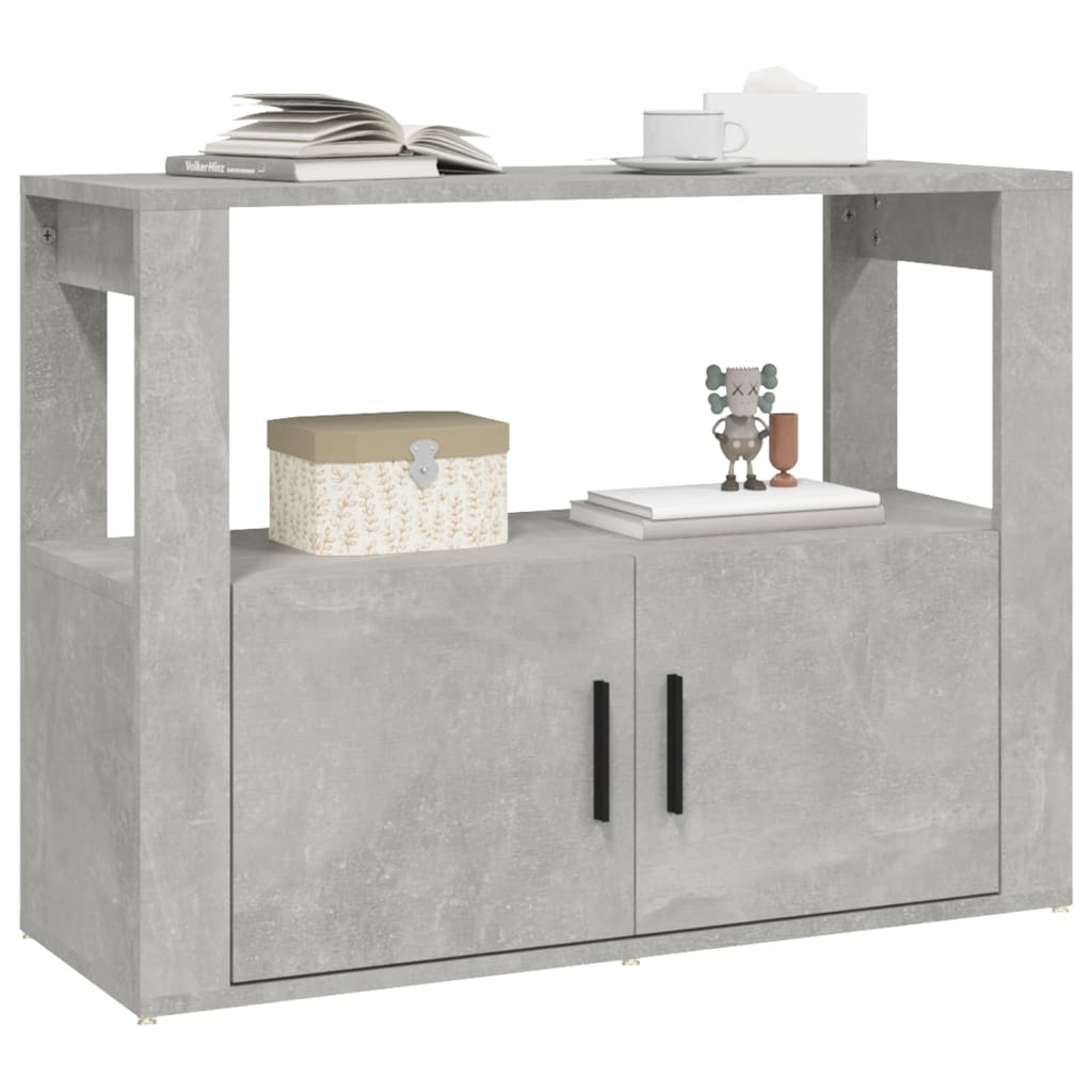 Buffet Gris béton 80x30x60 cm Bois d'ingénierie - XIOS