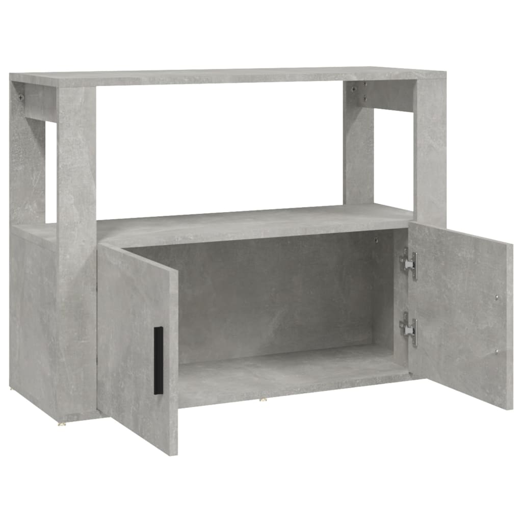 Buffet Gris béton 80x30x60 cm Bois d'ingénierie - XIOS