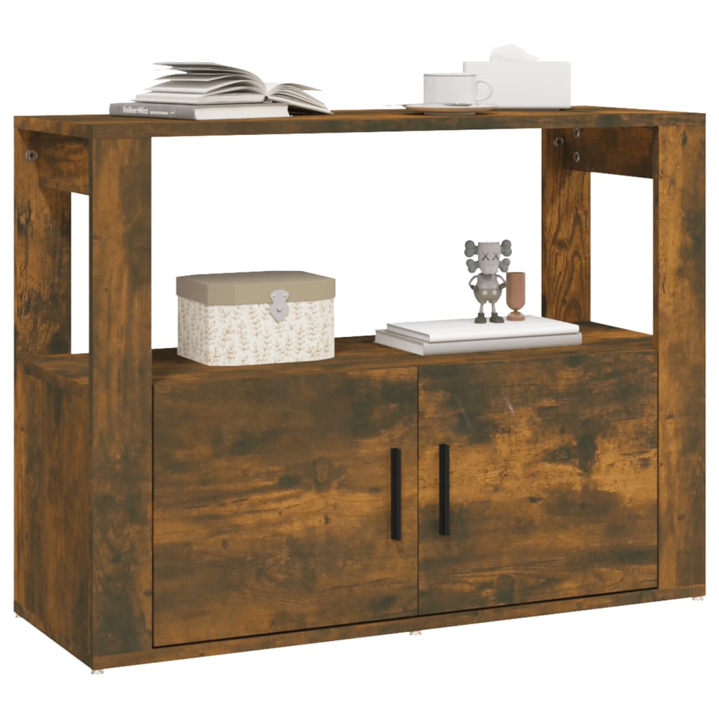 Buffet Chêne fumé 80x30x60 cm Bois d'ingénierie - XIOS