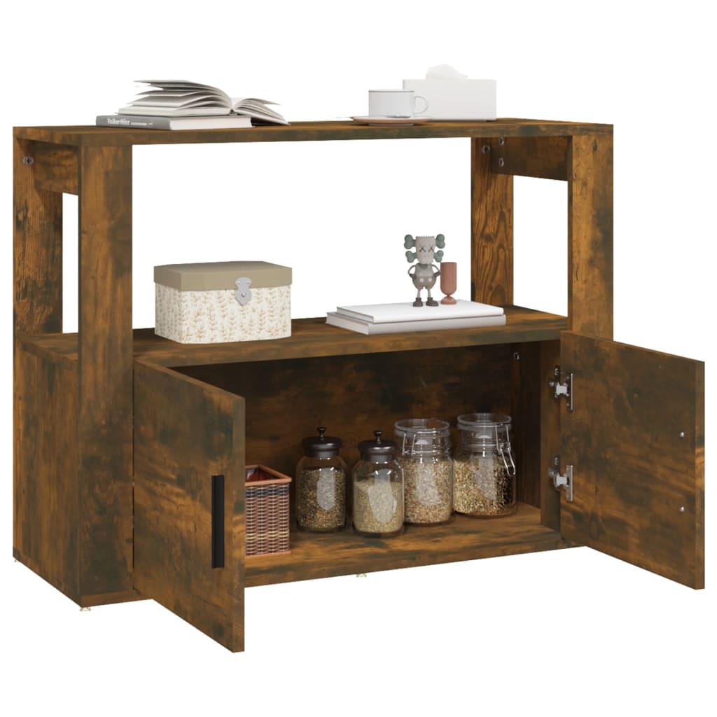Buffet Chêne fumé 80x30x60 cm Bois d'ingénierie - XIOS