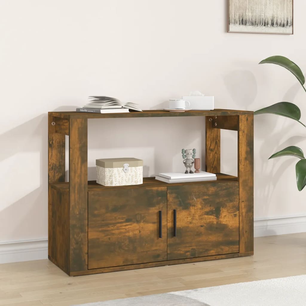 Buffet Chêne fumé 80x30x60 cm Bois d'ingénierie - XIOS