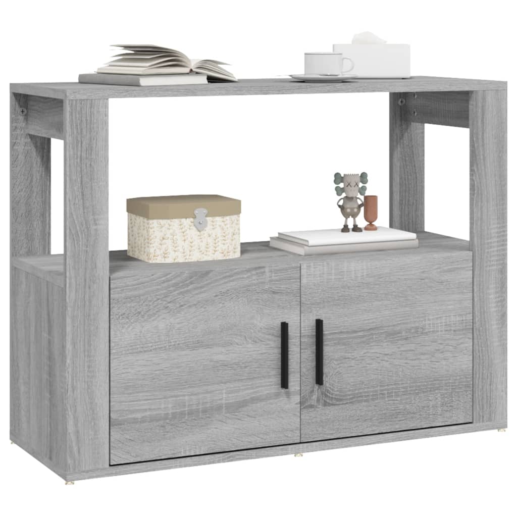 Buffet Sonoma gris 80x30x60 cm Bois d'ingénierie - XIOS