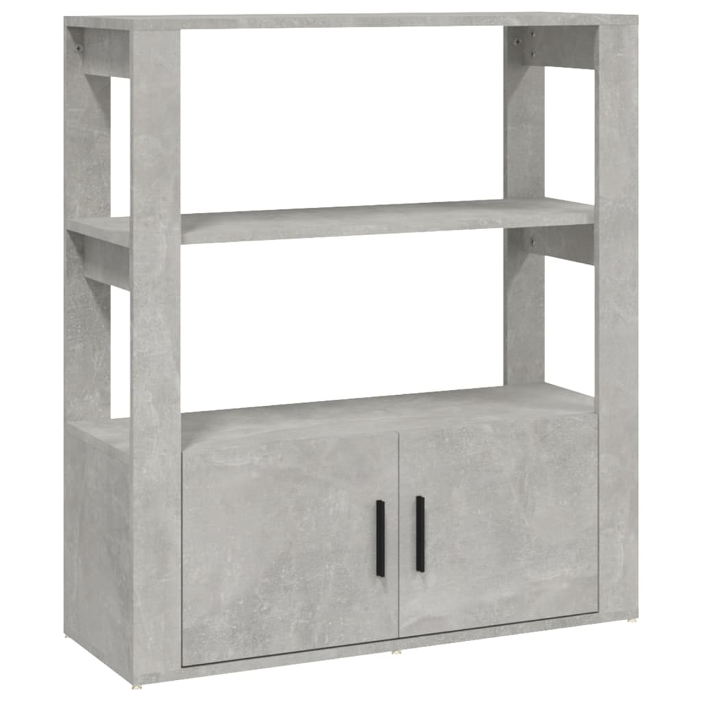 Buffet Gris béton 80x30x90 cm Bois d'ingénierie - XIOS