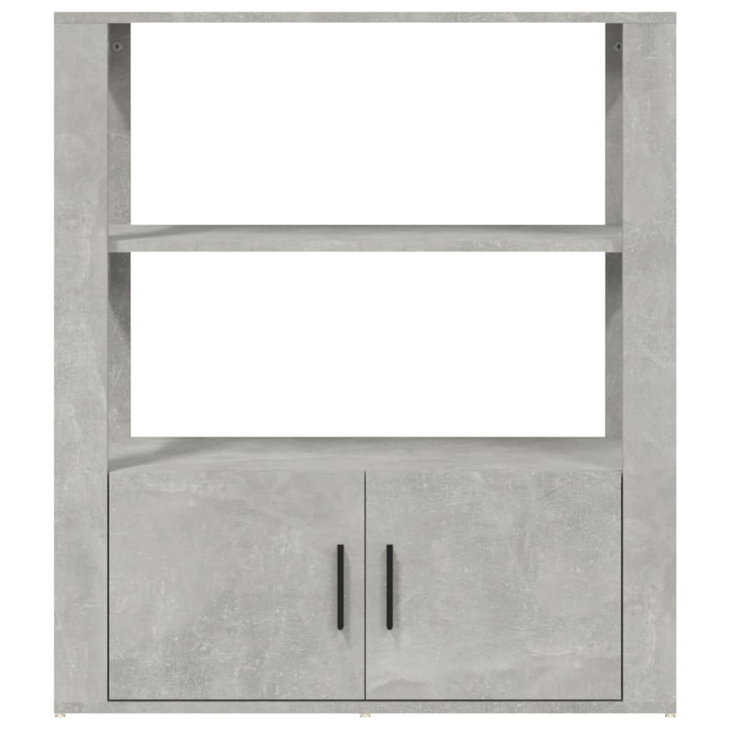 Buffet Gris béton 80x30x90 cm Bois d'ingénierie - XIOS